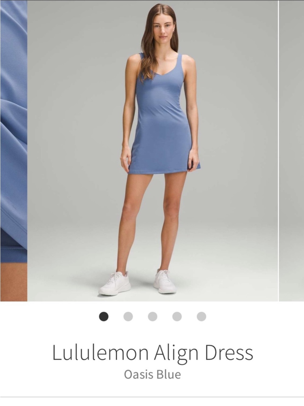 Lululemon Align Dress Oasis Blue Sz 2